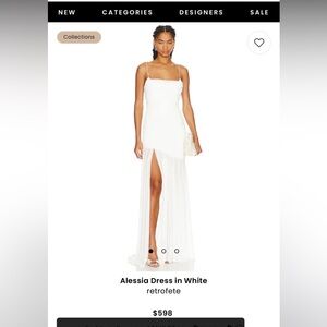 Retrofete Alessia white gown